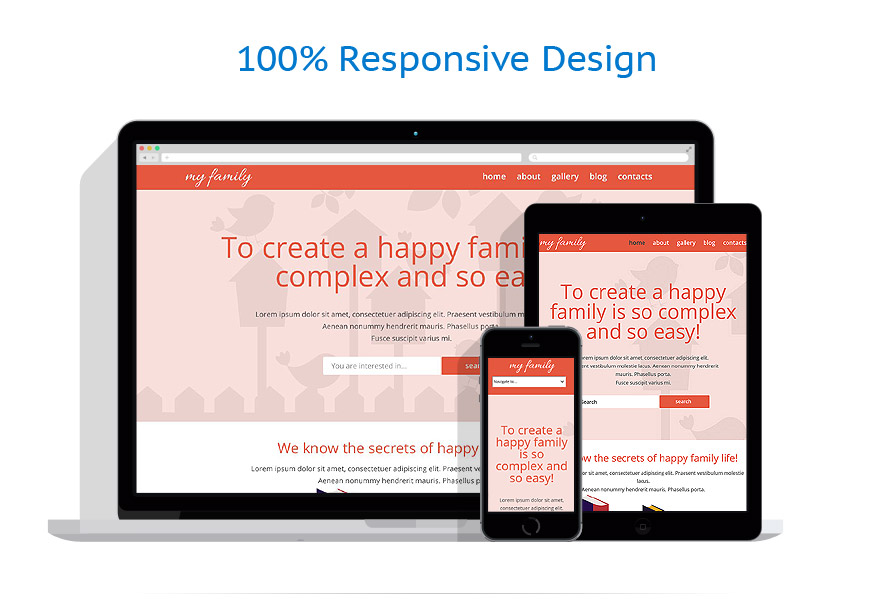 Sablon responsive de | Familie
 | ID: 817