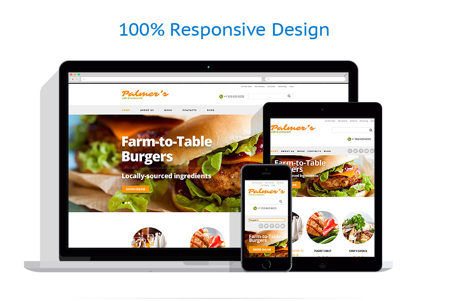 Sablon responsive de | Cafenele & Restaurante
 | ID: 819