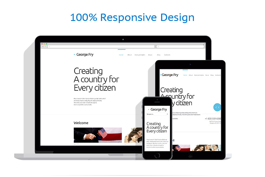 Sablon responsive de | Politic
 | ID: 849