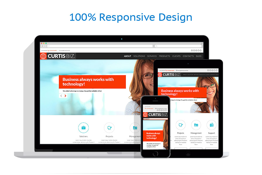 Sablon responsive de | Business
 | ID: 881