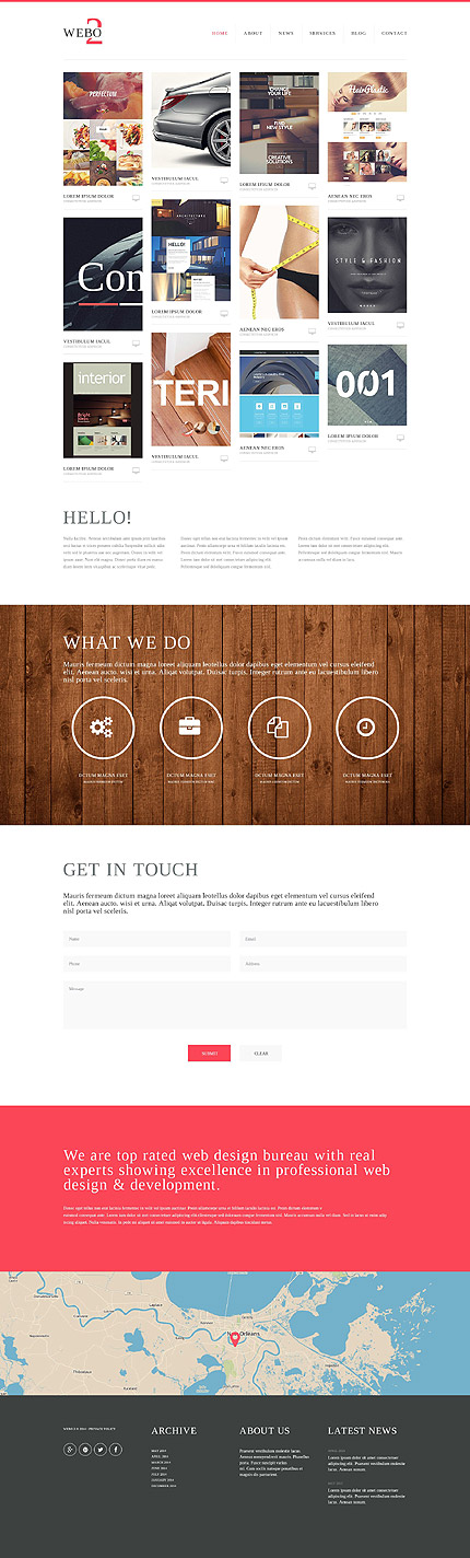 Sablon de | Web design
 | ID: 882