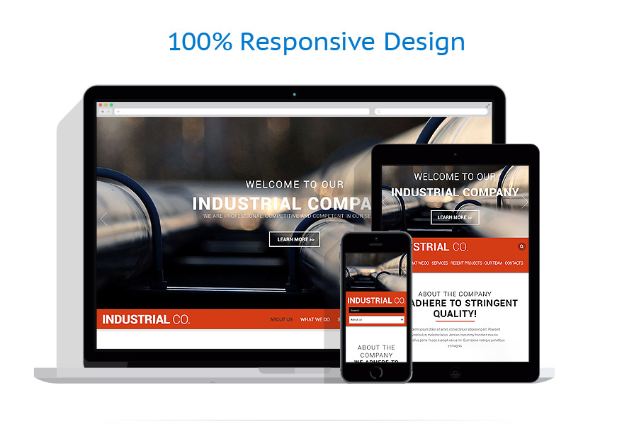 Sablon responsive de | Industrial
 | ID: 884
