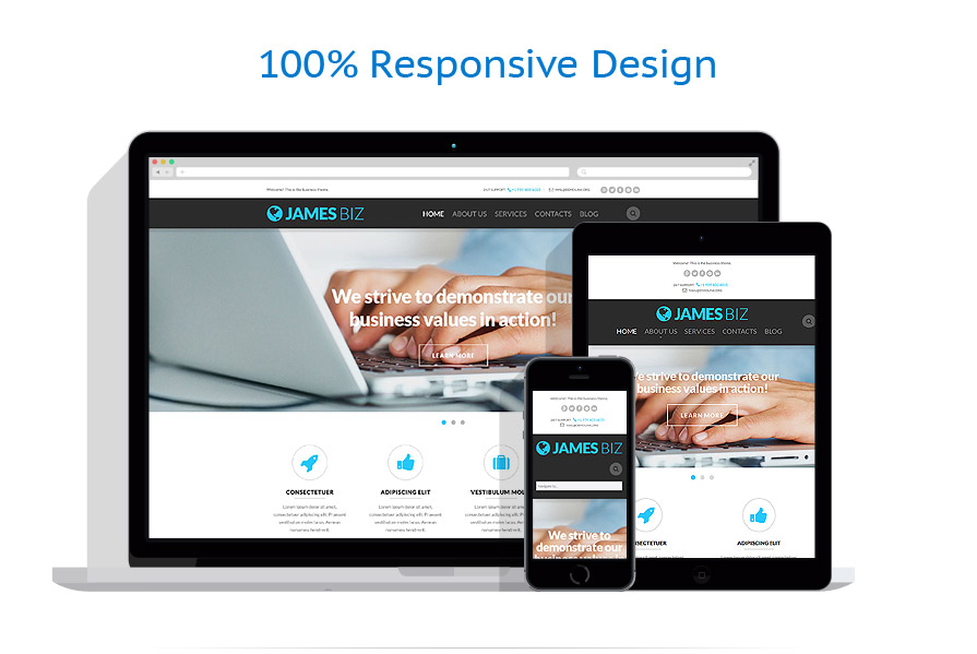 Sablon responsive de | Business
 | ID: 916