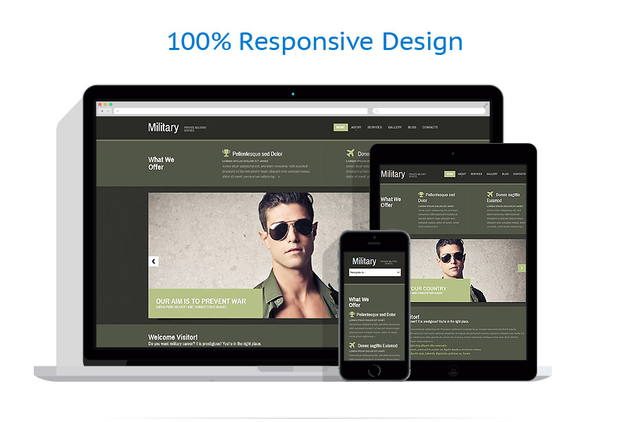  responsive template | Military
 | ID: 924