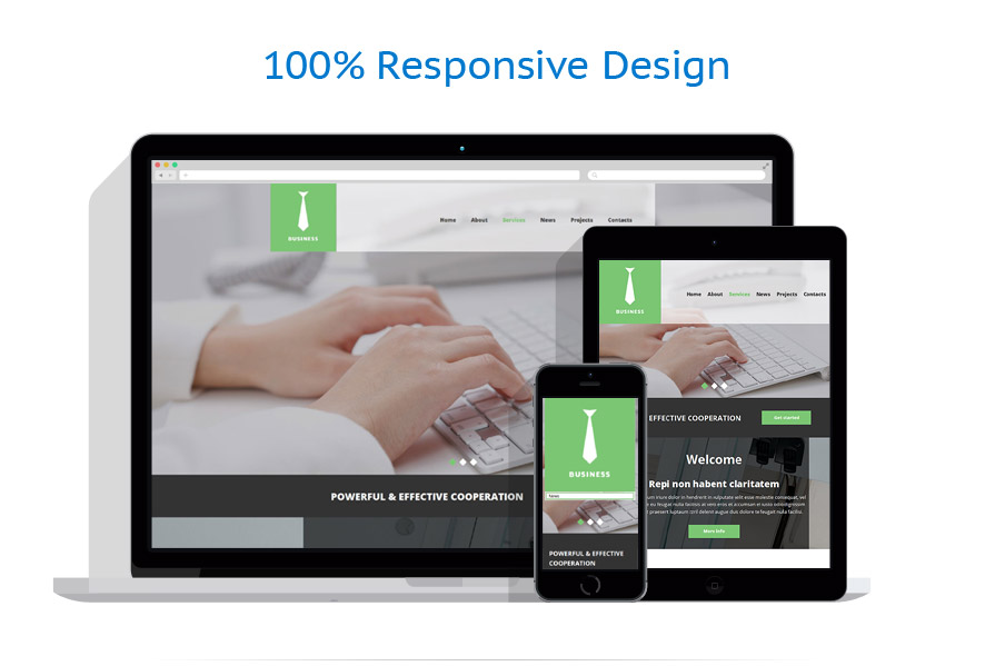 Sablon responsive de | Business
 | ID: 931