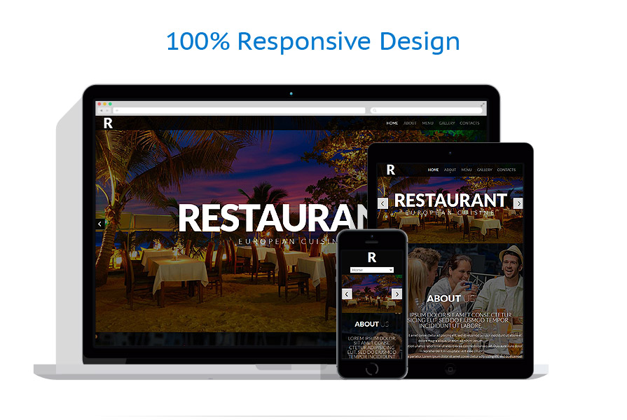 Sablon responsive de | Cafenele & Restaurante
 | ID: 938