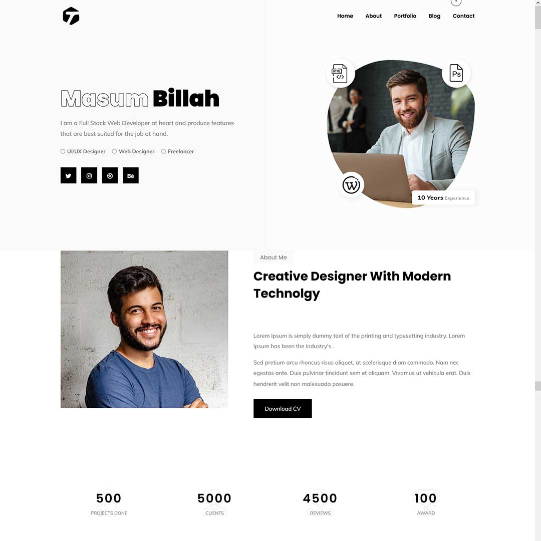  template | Personal pages
 | ID: 9737