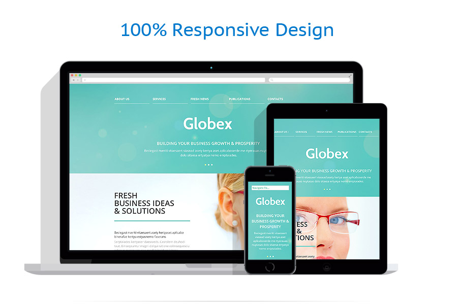 Sablon responsive de | Business
 | ID: 989