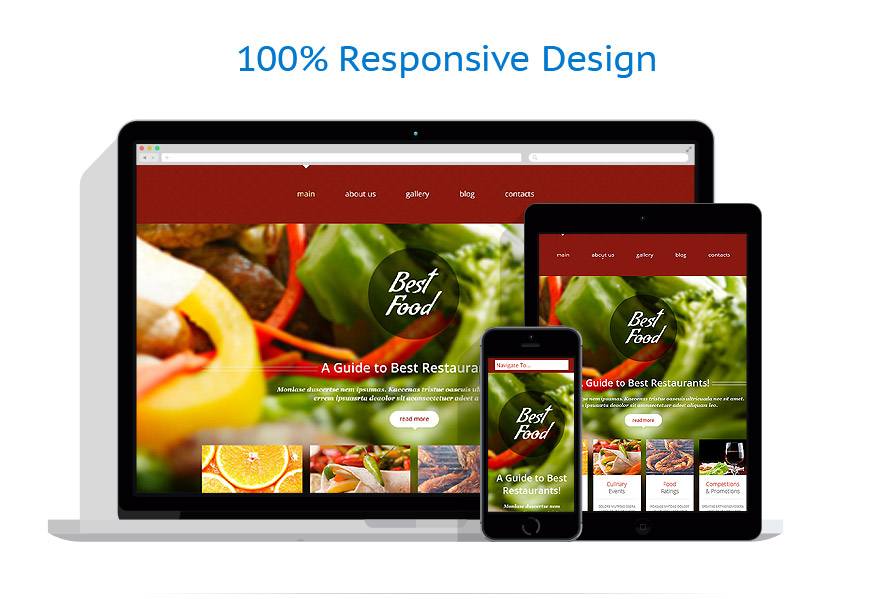 Sablon responsive de | Cafenele & Restaurante
 | ID: 999